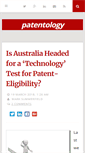 Mobile Screenshot of blog.patentology.com.au