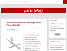 Tablet Screenshot of blog.patentology.com.au
